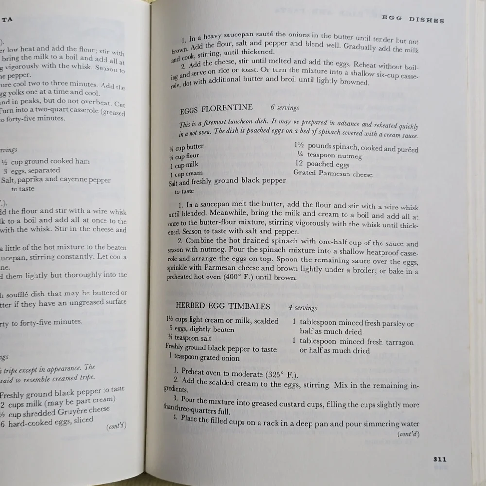✨️HP✨️Vintage  New York Times Cookbook Author Craig Claiborne Copyright 1961